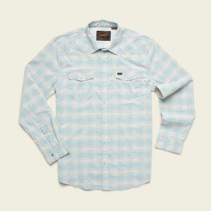 NWT Howler Brothers - H Bar B Tech LS - Eason Plaid Seafoam - M